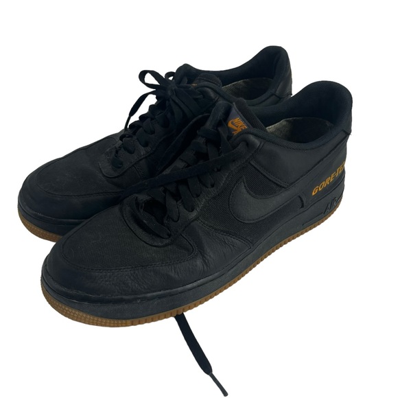 Nike Other - Nike Air Force 1 Shoes Mens 11.5 Black Carbon Gum Sneakers Gore Tex CK2630-001